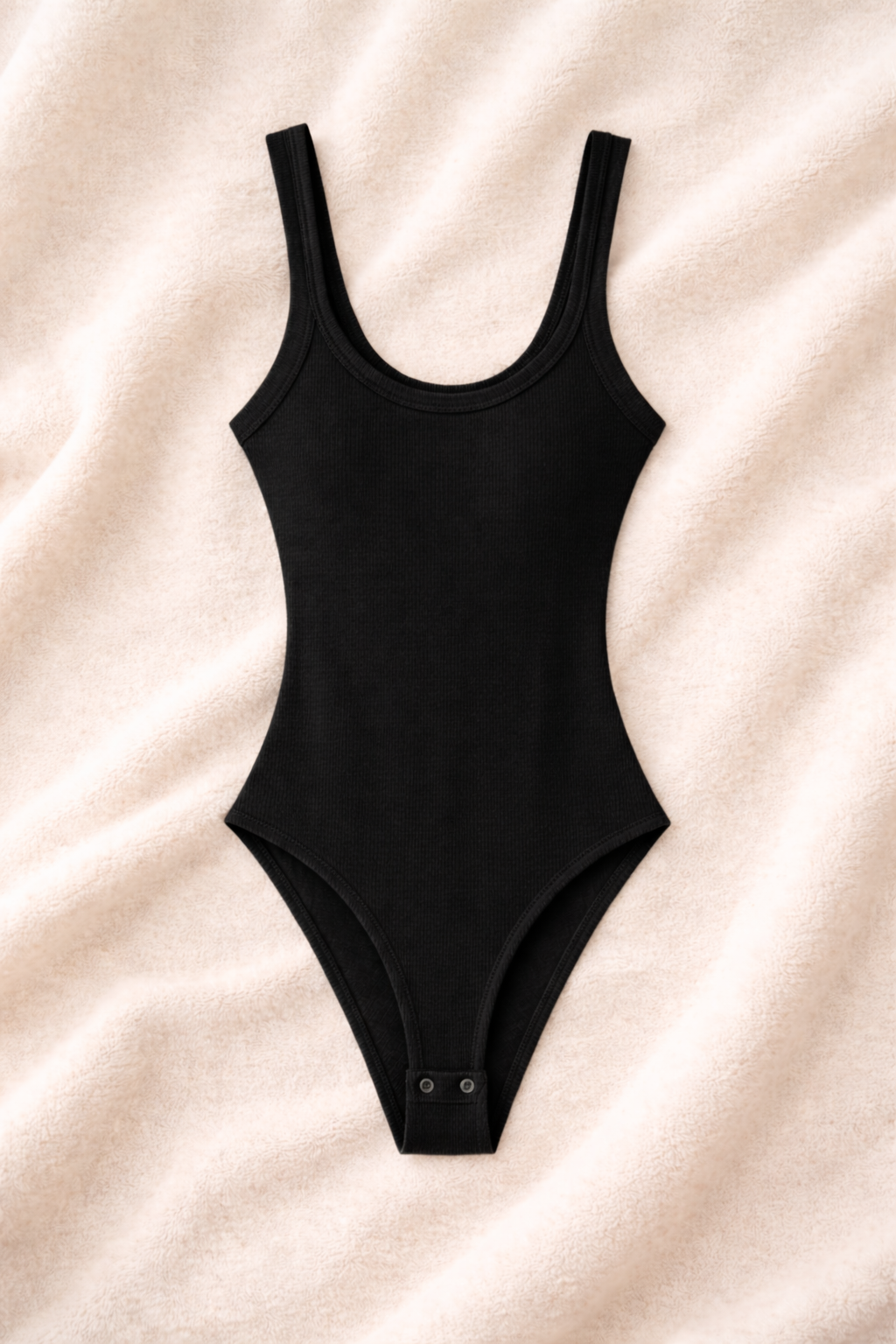 Body côtelé ajusté